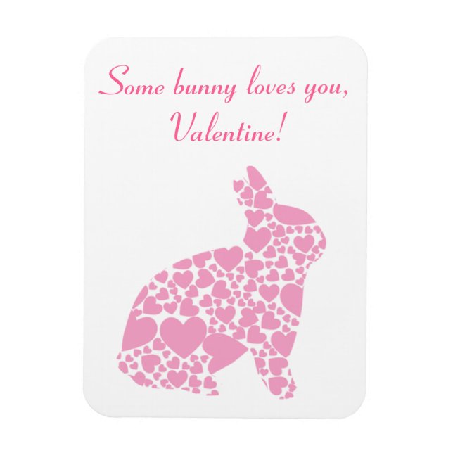 Valentine's Day Bunny Magnet (Vertikal)