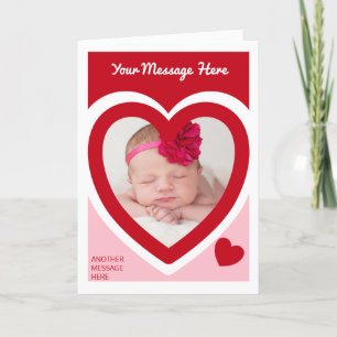 Valentine's Day Candy Hearts Box Custom Foto Karte