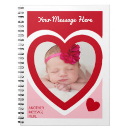 Valentine's Day Candy Hearts Box Custom Foto Notizblock