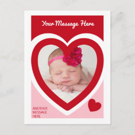 Valentine's Day Candy Hearts Box Custom Foto Postkarte