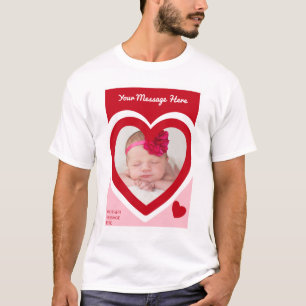 Valentine's Day Candy Hearts Box Custom Foto T-Shirt