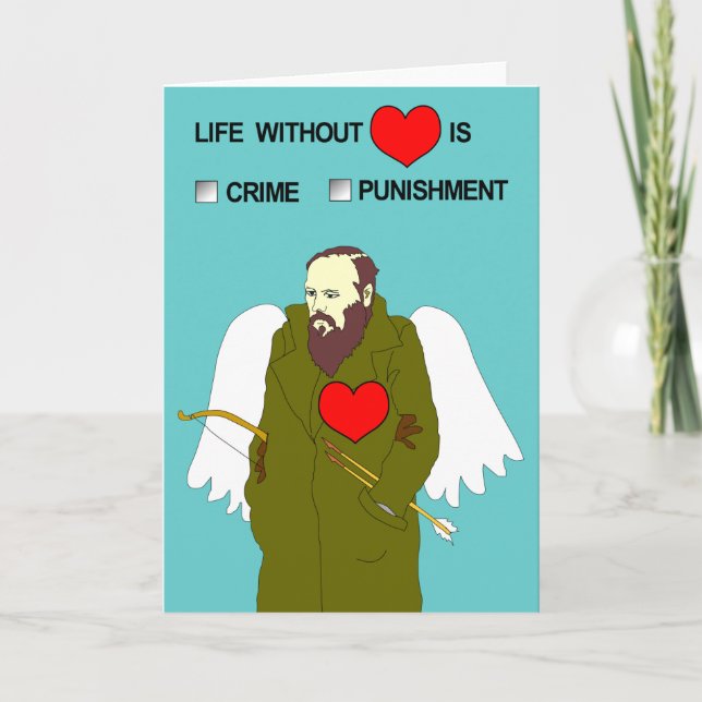 Valentine's day card from Dostoevsky Feiertagskarte (Vorderseite)