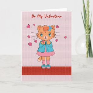 Valentine's Day Card für den Freund eines Mädchens Feiertagskarte