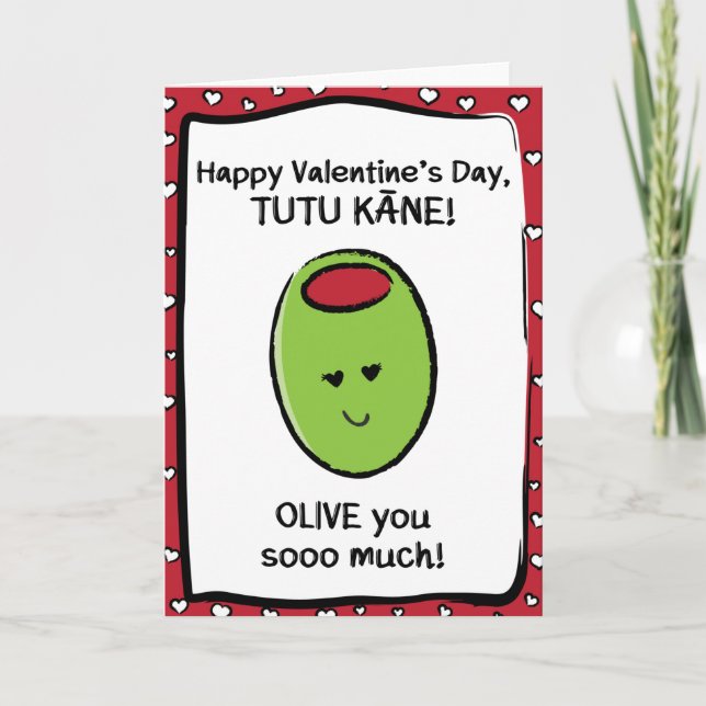 Valentine's Day Card für Tutu Kāne Karte (Vorderseite)