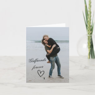 Valentine's Day Card - Girlfriends Forever Beach Feiertagskarte
