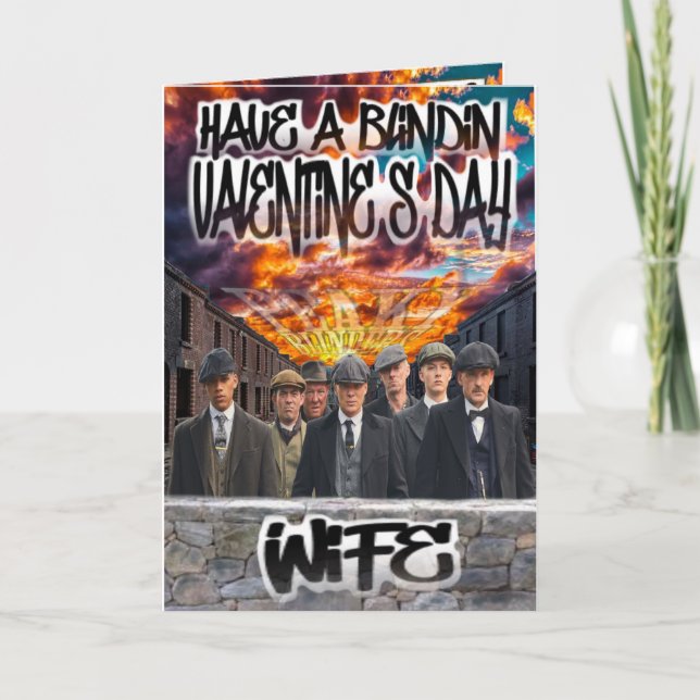 Valentine's Day Card Spitzenflaschen Karte (Vorderseite)