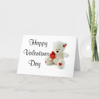 Valentine's Day Card Teddy Bear Feiertagskarte