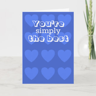Valentines day card w/ blue hearts by Jo Images Karte