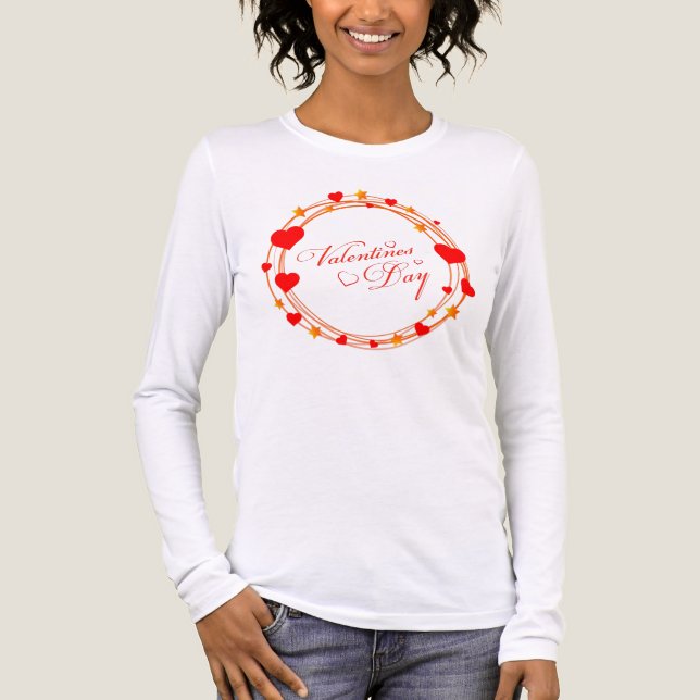Valentine's Day Circle Design-25695 Tri-Blend Shirt (Vorderseite)