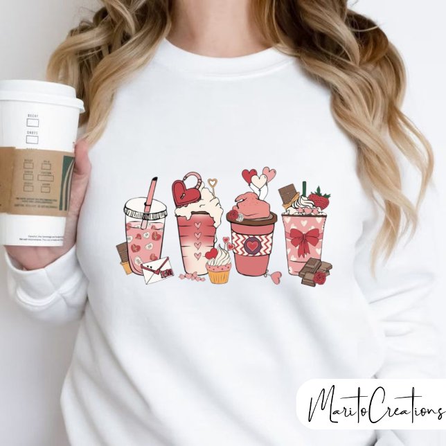  Valentine's Day Coffe jumper for women, love Sweatshirt (Von Creator hochgeladen)