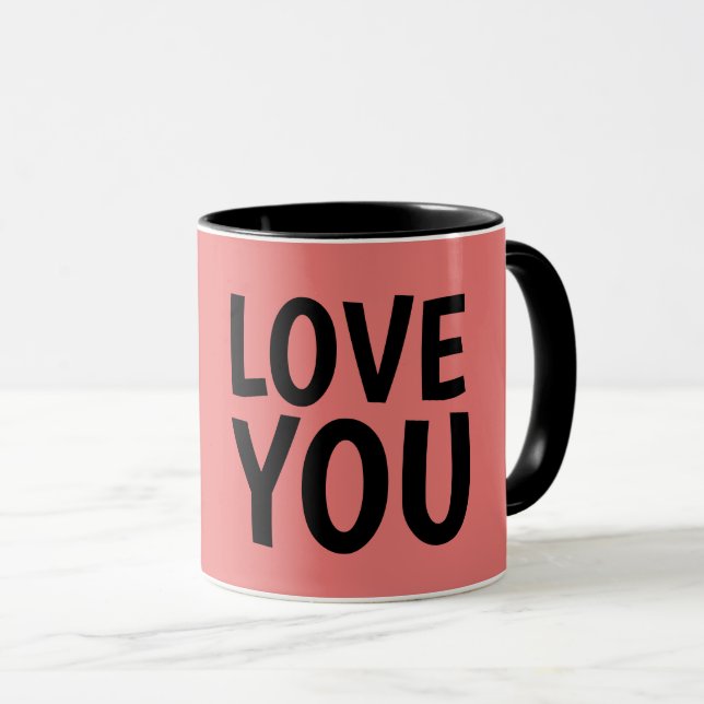 VALENTINES' DAY Coffee Mugs, LIEBE SIE Tasse (VorderseiteRechts)