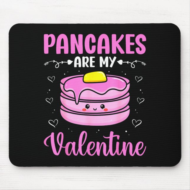 Valentine's Day Couple - Pancakes Are My Valentine Mousepad (Vorne)