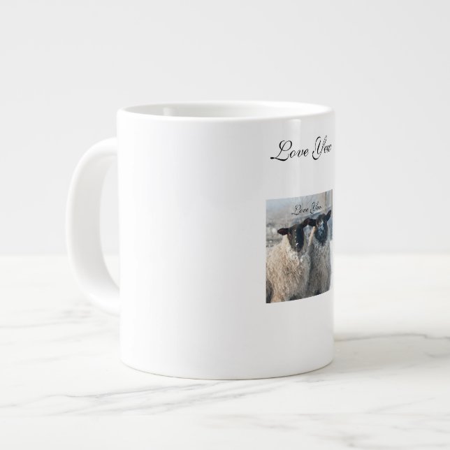Valentine's Day Couples Mug Jumbo-Tasse (Vorderseite Links)