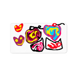 valentine's day cupcakes adressaufkleber