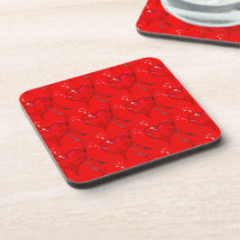 VALENTINE'S DAY DESIGNER UNTERSETZER - 6 - RED GIF
