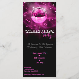 Valentine's Day Disco Ball - Party Rack Card