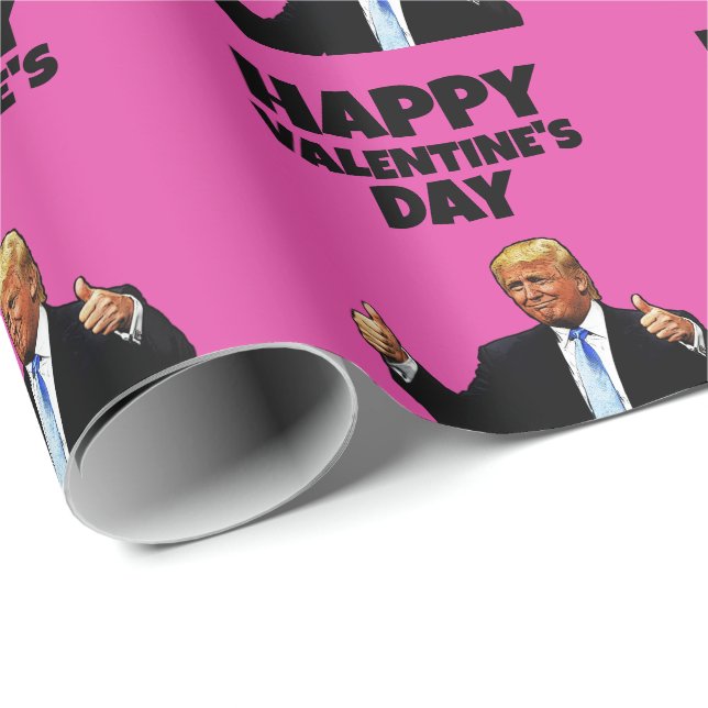VALENTINE'S DAY DONALD TRUMP GESCHENKPAPIER (Rolleneckpunkt)