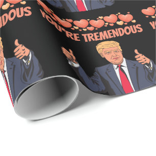 VALENTINE'S DAY DONALD TRUMP LIEBE SIE GESCHENKPAPIER