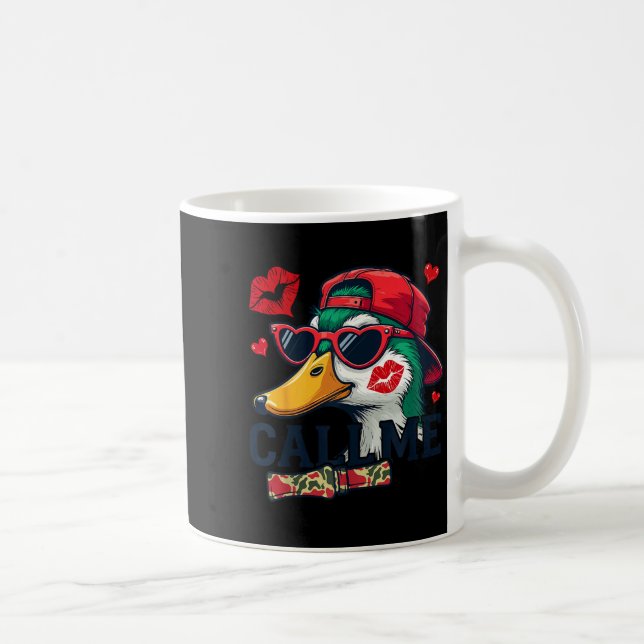 Valentine's Day Duck Hunting Camo Call Me Toddler  Kaffeetasse (Rechts)