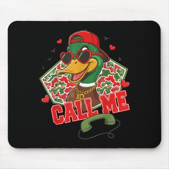 Valentine's Day Duck Hunting Camo Call Me Toddler  Mousepad (Vorne)