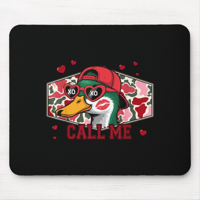 Valentine's Day Duck Hunting Camo Call Me Toddler  Mousepad (Vorne)