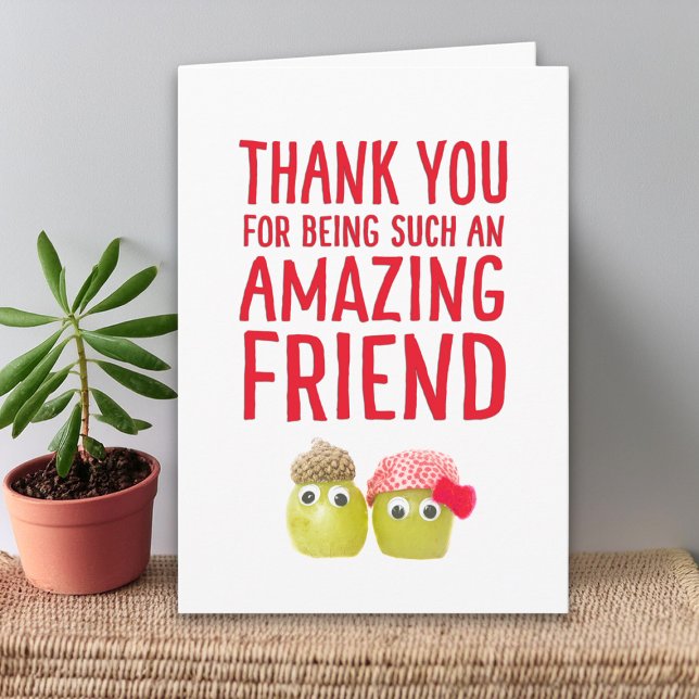 Valentine's Day for Vegan Friend, Cute Fruits Love Karte (Von Creator hochgeladen)