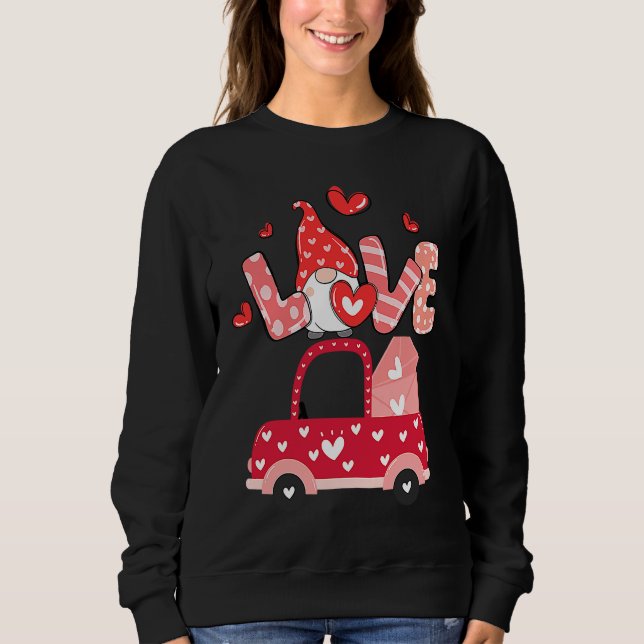 Valentines Day for Womens with Cute Gnomes Love  2 Sweatshirt (Vorderseite)