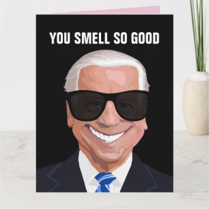 VALENTINE'S DAY FUNNY JOE BIDEN GREETING BIG CARD KARTE