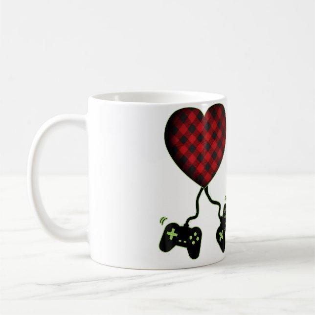 Valentines Day Gamer Lover For And Boys Kaffeetasse (Links)