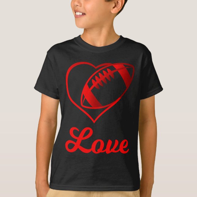 Valentines Day Gift For Football Lovers  T-Shirt (Vorderseite)
