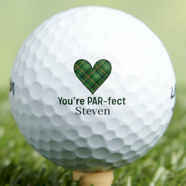 Valentine's Day Gift Husband, Heart PAR-fect Love Golfball (Von Creator hochgeladen)