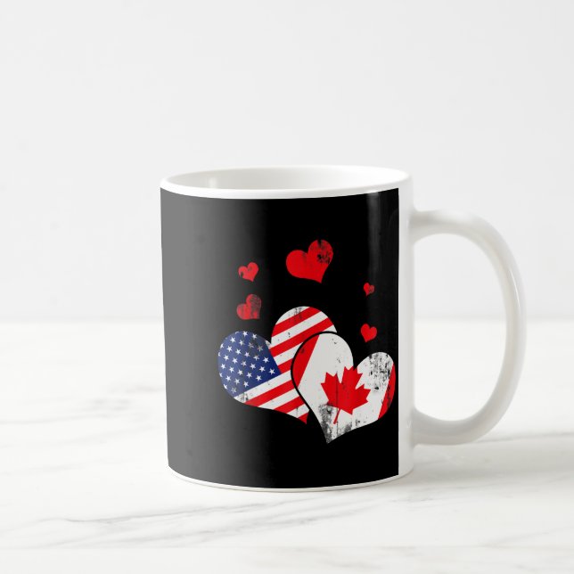Valentine's Day Gift Maple Leaf Canada  Kaffeetasse (Rechts)