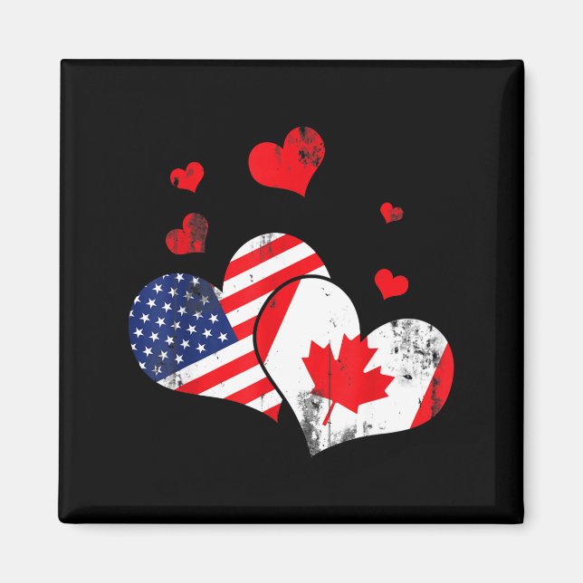 Valentine's Day Gift Maple Leaf Canada  Magnet (Vorne)