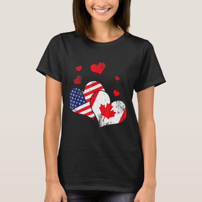 Valentine's Day Gift Maple Leaf Canada  T-Shirt (Vorderseite)