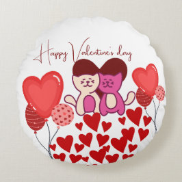 Valentine's Day Gift Rundes Kissen