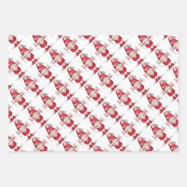 Valentine's Day Gnomes Wrapping Paper Sheets Geschenkpapier Set