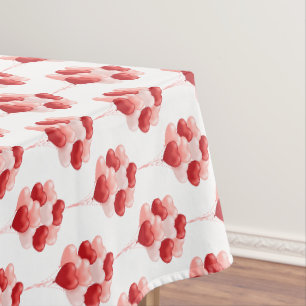 Valentine's Day Heart Balloons Tischtuch Tischdecke