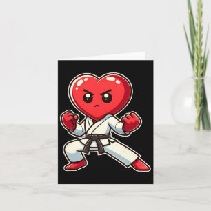Valentine's Day Heart Karate Taekwondo Mixed Marti Karte