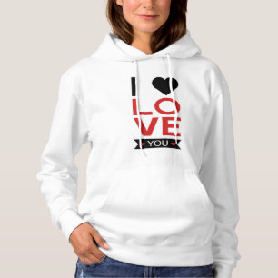 Valentine's Day Heart Love Paares Cute Gift Idea Hoodie