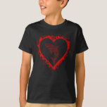 Valentines Day Heart Skark Lover Boys Girls Kids T-Shirt<br><div class="desc">Cool shark design inside red heart. Perfect valentines day gift for dating couple,  girlfriend,  boyfriend,  wife,  husband and shark lovers.</div>