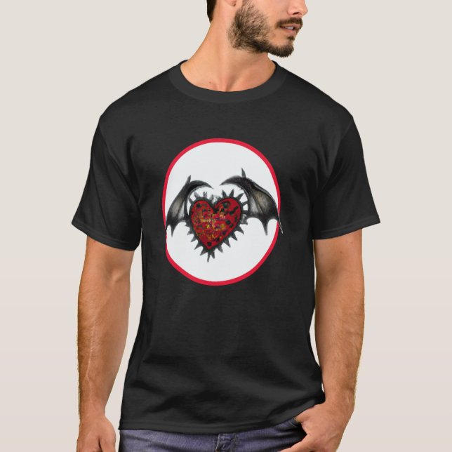 Valentine's Day hearts dragon  17 T-Shirt (Vorderseite)