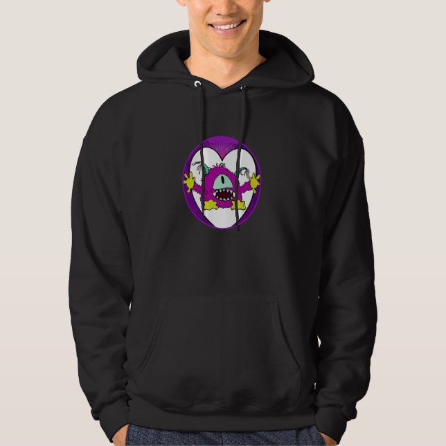 Valentine's Day hearts monster  20 Hoodie (Vorderseite)