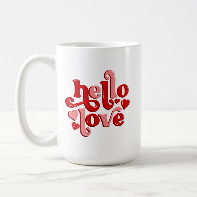 Valentine's day hello love  kaffeetasse (Links)
