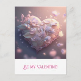 Valentine's Day. Herz Postkarte