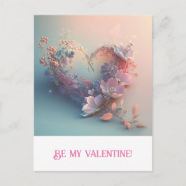 Valentine's Day. Herz Postkarte