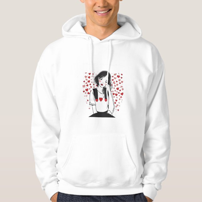 valentines day hoodie (Vorderseite)