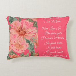 Valentines Day, I Love You So Much, Love Poem Dekokissen