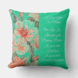 Valentines Day, I Love You So Much, Love Poem Kissen