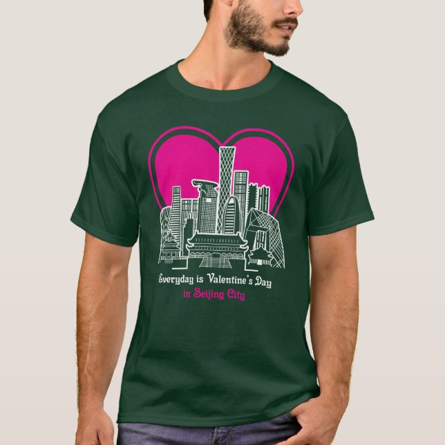 Valentines Day in Beijing City family T-Shirt (Vorderseite)