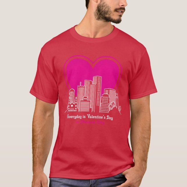 Valentines Day in Phoeni City retro T-Shirt (Vorderseite)